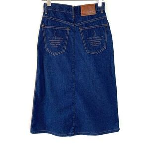 Vtg Ralph Lauren Western Wear Denim Skirt